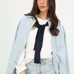 חולצת פוטר שילוב קשירה