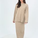 חליפה חולצה רחבה סריג