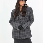 גקט משבצות שילוב כיסים S685