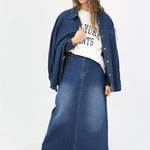 חצאית גינס עם חגורה