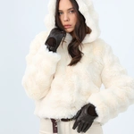 קפוצ'ון פרווה עם רוכסן