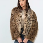 מעיל פרווה מנומר